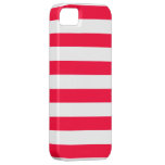 Red and White Striped Pattern iPhone 5 Covers