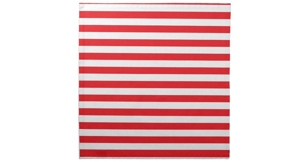 Red and White Stripes Cloth Napkins Zazzle
