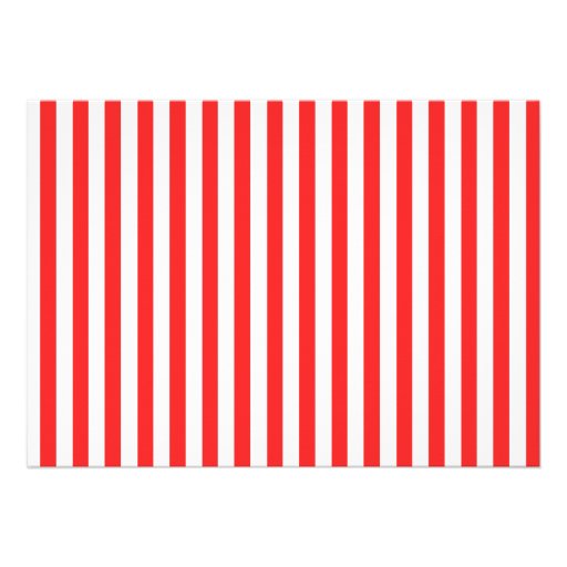 Red and White Stripes; Paris Invitation