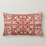 Red and White Traditional Home Antique Lace pillows