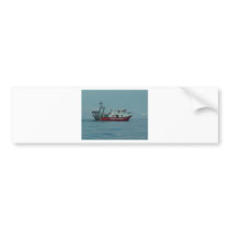 Red And White Trawler Bumper Stickers