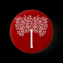 Red and White Tree buttons