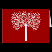 Red and White Tree cards