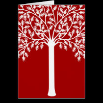 Red and White Tree cards