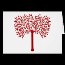 Red and White Tree cards