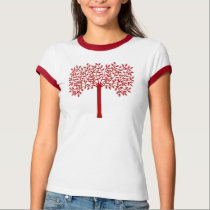 Red and White Tree t-shirts