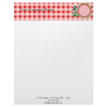 Red and White Watermelon Table Setting Custom Letterhead