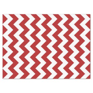 Red and White Zigzag Tissue Paper 17" X 23" Tissue Paper
