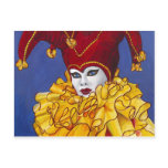Red and Yellow Carnival Jester Post Cards