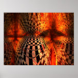 Red And Yellow Checkerboard Print