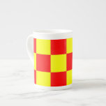 Red and Yellow Checkered specialty mugs