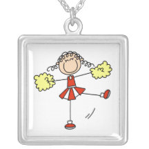 Red and Yellow Cheerleader Necklace