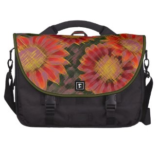 Red and Yellow Flowers Computer Bag