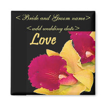 Red And Yellow Gladiolas magnets