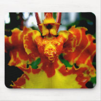 Red and Yellow Oncidium Orchid Mousepad
