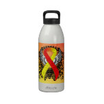 Red and Yellow Ribbon with Wings Drinking Bottles