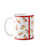 Red and Yellow Roosters Mugs Red and Yellow Roosters Mugs