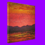 Red and yellow sunset wrapped canvas canvas prints