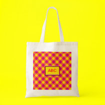 Red and Yellow Tartan bags