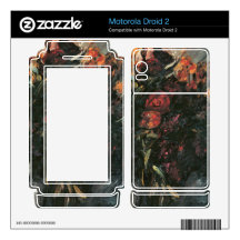 Red and yellow tulips by Lovis Corinth Motorola Droid 2 Decal