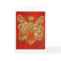 Red Angel Greeting Card