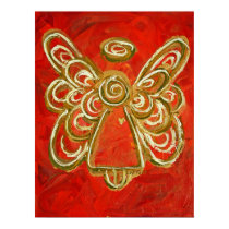 Red Angel Poster Print