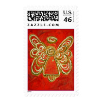 Red Angel Stamp