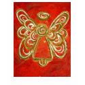 Red Angel T-shirt (Image on Back) by donnabellasangels Red Angel T-shirt (Image on Back)
