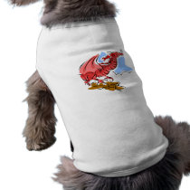Red Angry Dragon Pet Shirt