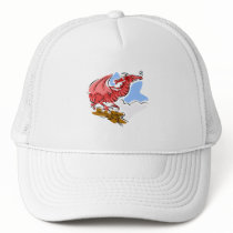 Red Angry Dragon Trucker Hat