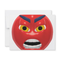 red angry smiley invitations by SmileyFaceStore red angry smiley invitations