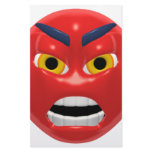 red angry smiley personalized stationery