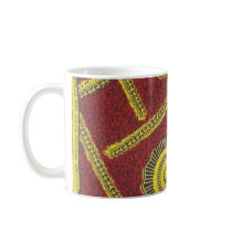 Red Ankara Mug by AfricanChick Red Ankara Mug