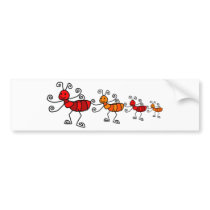 Red ant bumper sticker
