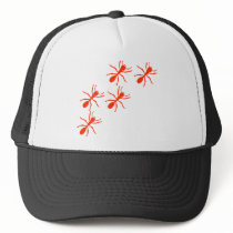 red ant trail mesh hat