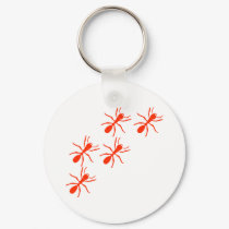 red ant trail keychains by Tomaniac red ant trail keychains