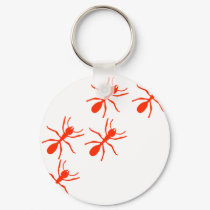 red ant trail keychains by Tomaniac red ant trail keychains