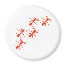 red ant trail magnets by Tomaniac red ant trail magnets