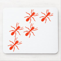 red ant trail mousepads