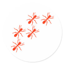 red ant trail stickers