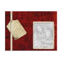 red antique tag photo template postcards by HeartsinFocus red antique tag photo template postcards