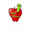 Red Apple Book  Worm t-shirts