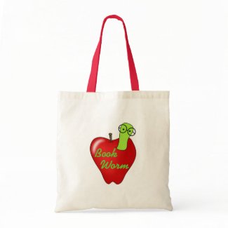 Red Apple Book Worm Tshirts and Gifts bag