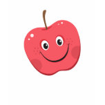 Red apple cartoon character tshirts