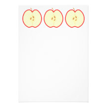 Red Apple Half. Custom Invitations