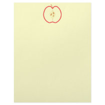 Red Apple Half. Letterhead
