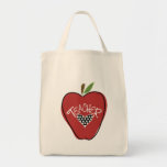 Red Apple & Heart Teacher Bag