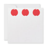 Red Apple. Personalized Invitation