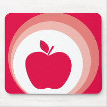 red apple mousepads