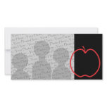 Red Apple Outline. Picture Card